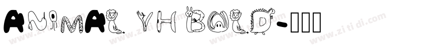 ANIMAL YH BOLD字体转换